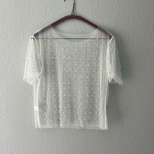 Women's sexy mesh top